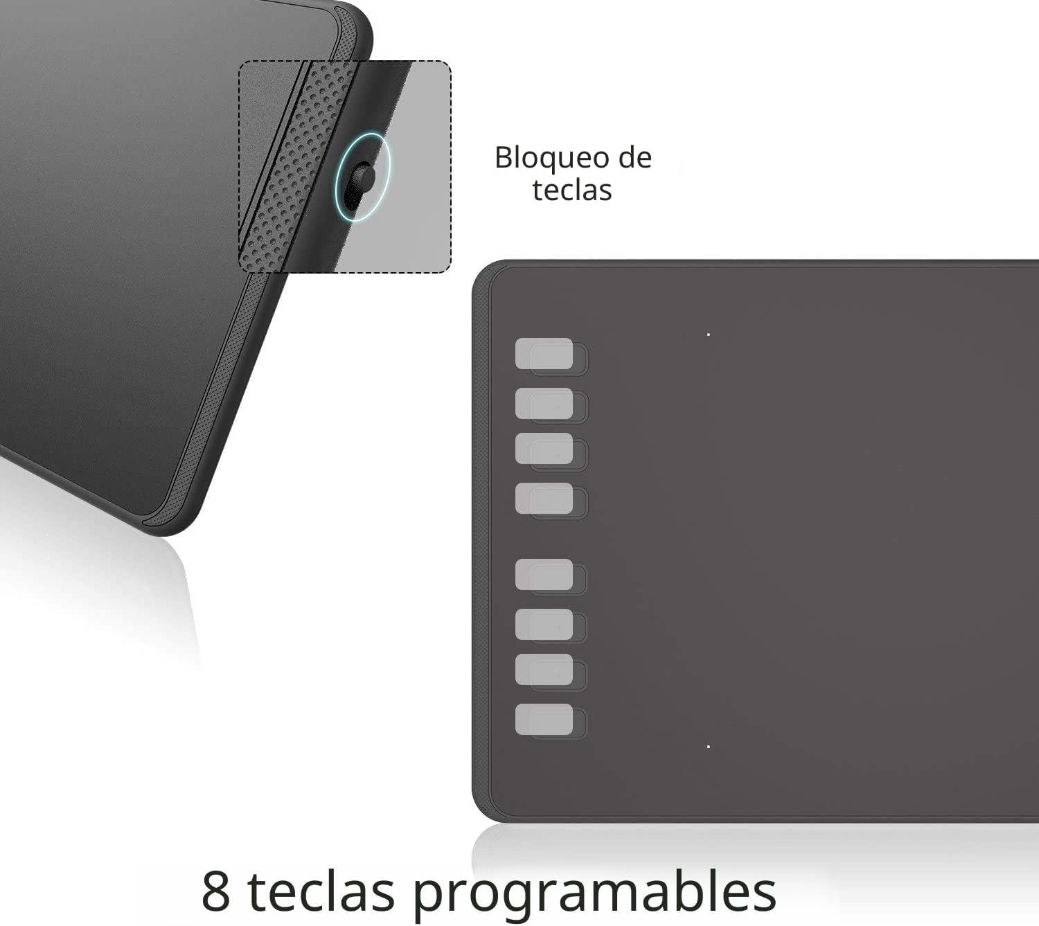 TABLETA GRÁFICA HUION INSPIROY H950P 8X5 PULGADAS 8192 NIVELES DE PRESIÓN - 5