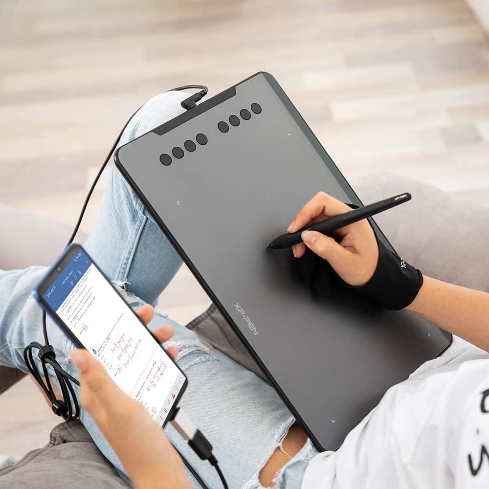 TABLETA GRÁFICA XPPEN DECO 01 V3 10X6 PULGADAS CON LÁPIZ SIN BATERÍA Y 8 TECLAS PERSONALIZABLES - 2
