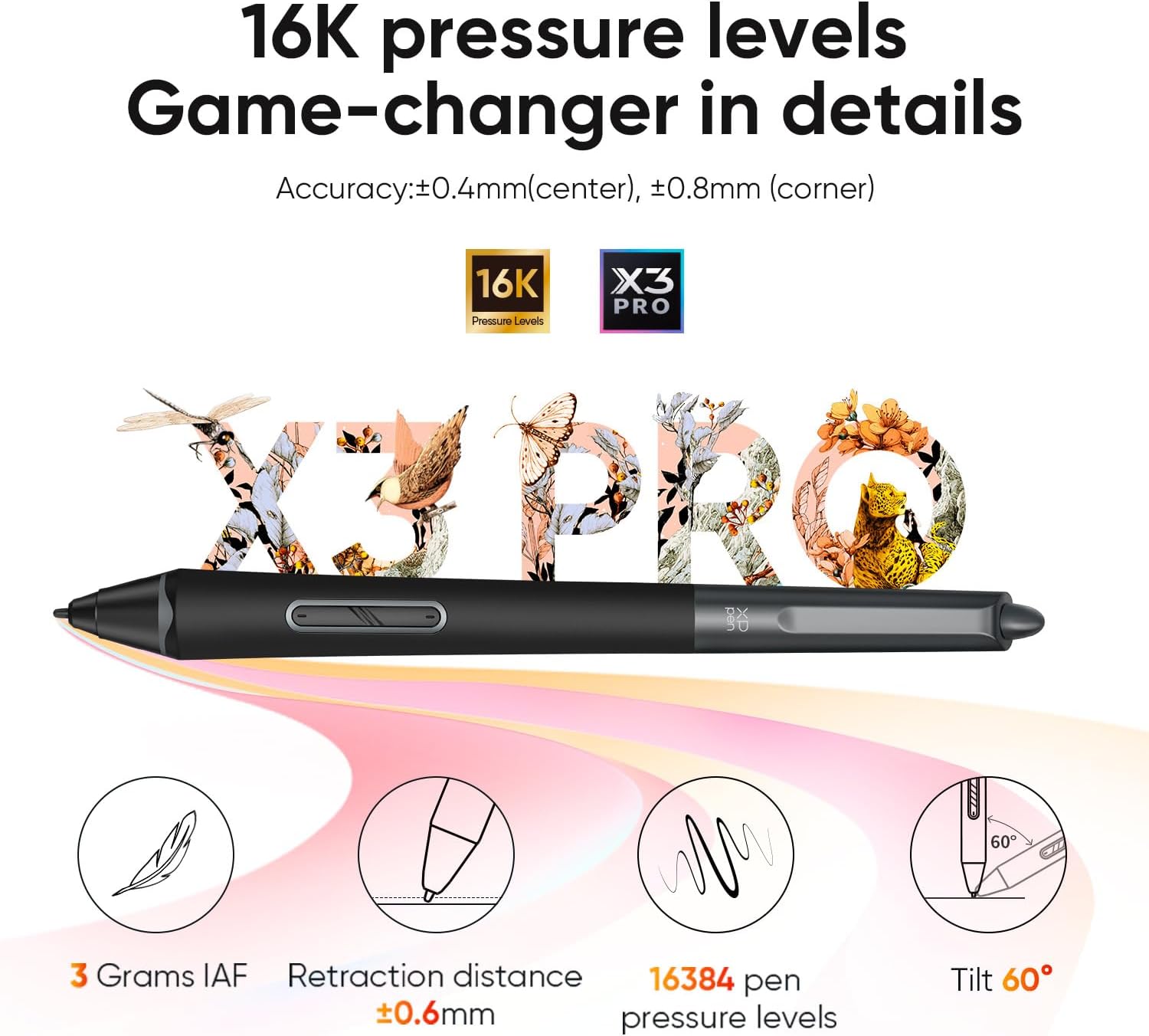 TABLETA GRÁFICA XPPEN ARTIST PRO 16 GEN2 16 PULG QHD 2.5K 16384 NIVELES PRESIÓN - 3