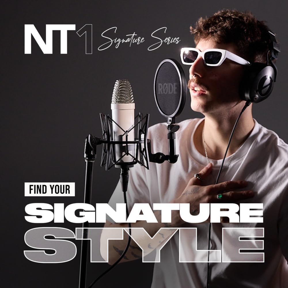 MICRÓFONO DE ESTUDIO CONDENSADOR RØDE NT1 SIGNATURE SERIES BLANCO - 3
