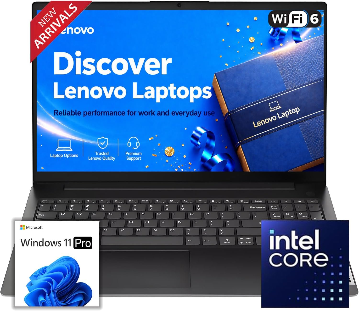 LAPTOP LENOVO V-SERIES 2026 INTEL CORE N150 15.6' FHD 16GB DDR5 2TB PCIE WINDOWS 11 PRO - 1