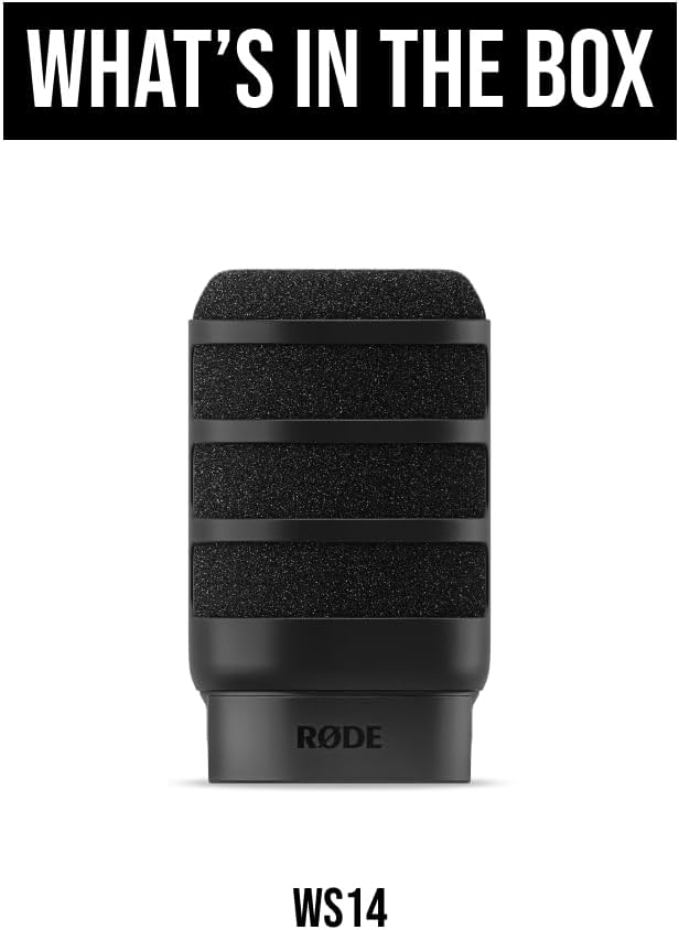 FILTRO ANTIPOP RØDE WS14 PARA PODMIC Y PODMIC USB NEGRO - 4