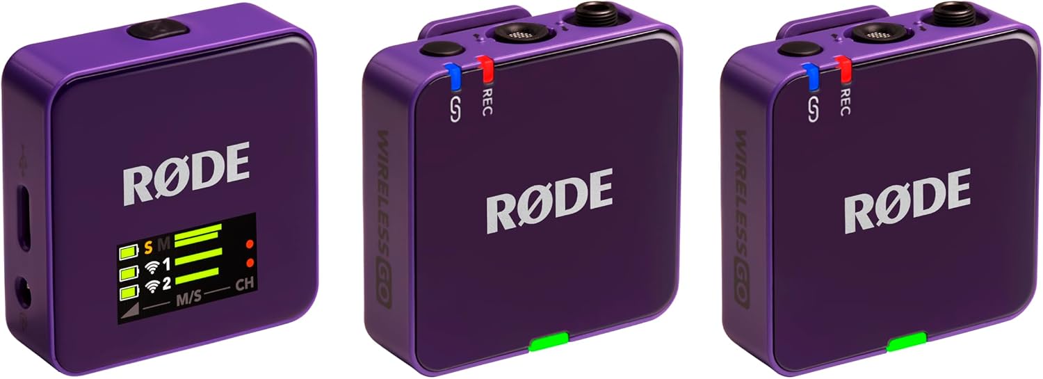 MICRÓFONO INALÁMBRICO RODE WIRELESS GO GEN 3 MORADO - 1