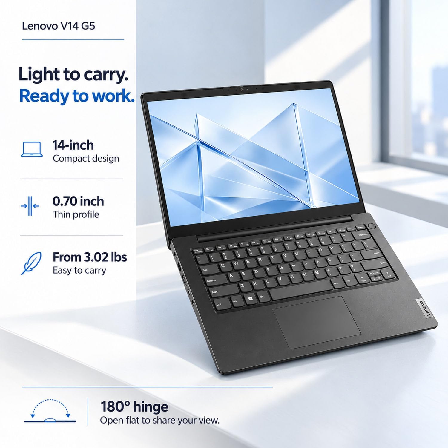 LAPTOP LENOVO V-SERIES 2026 INTEL CORE I7 240H 15.6' FHD 64GB DDR5 1TB PCIE WINDOWS 11 PRO - 5
