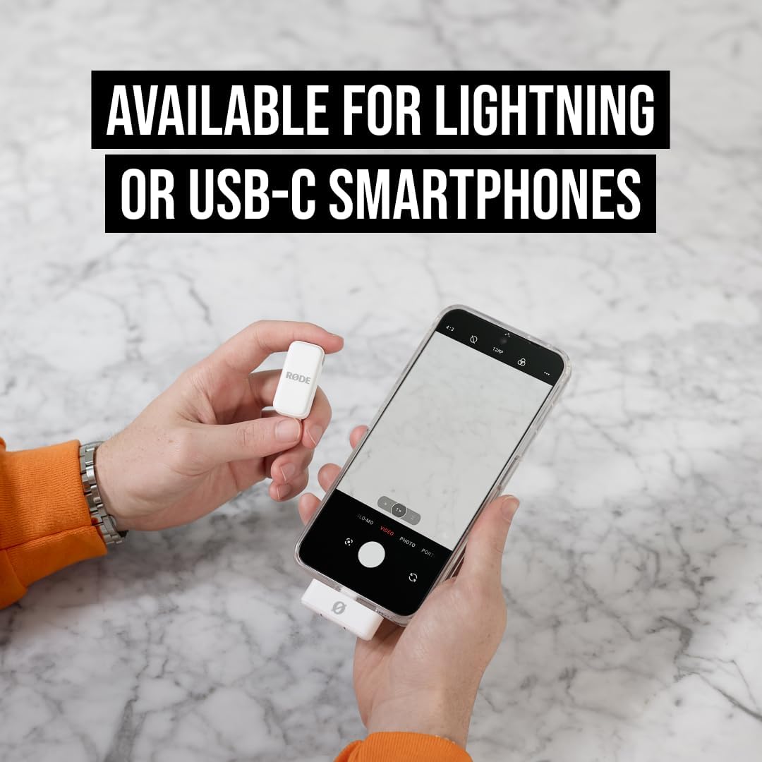 MICRÓFONO INALÁMBRICO RODE WIRELESS MICRO 2 MICS BLANCO USB-C PARA SMARTPHONES - 5
