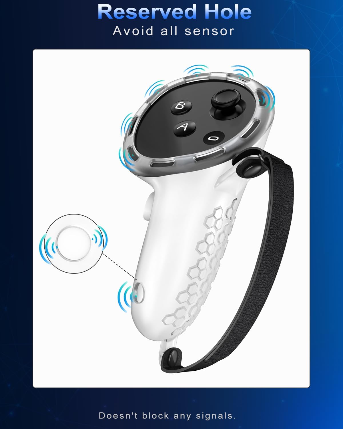CUBIERTAS PARA CONTROLES VR AMZDM PARA META QUEST 3 TRANSPARENTES - 3