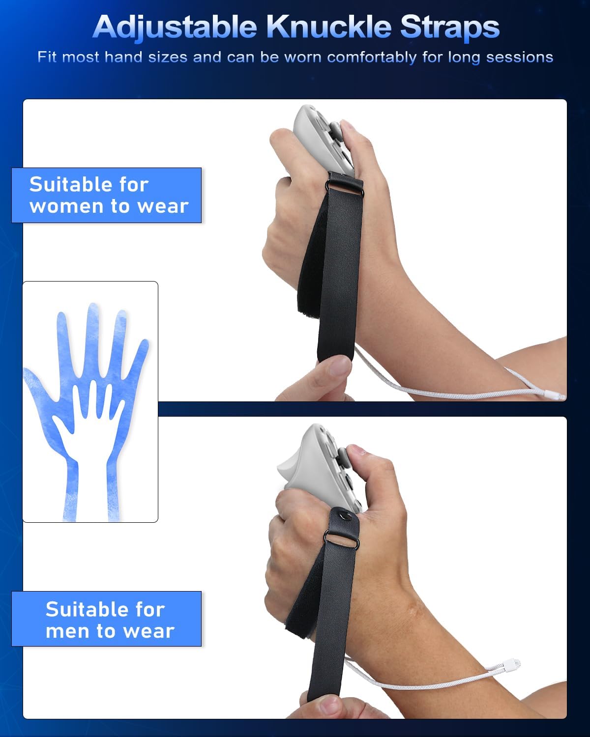 CUBIERTAS PARA CONTROLES VR AMZDM PARA META QUEST 3 TRANSPARENTES - 5
