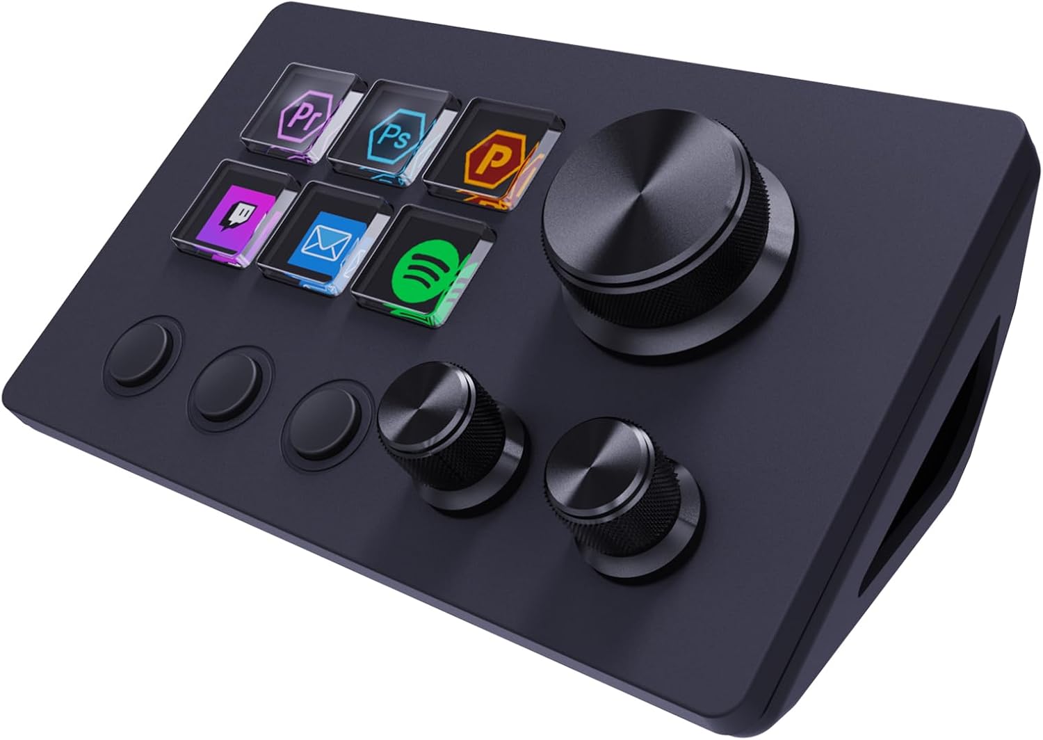 TECLADO MACRO STREAM CONTROLLER DECK ACTIONRING 6 TECLAS LCD PERSONALIZABLES - 1