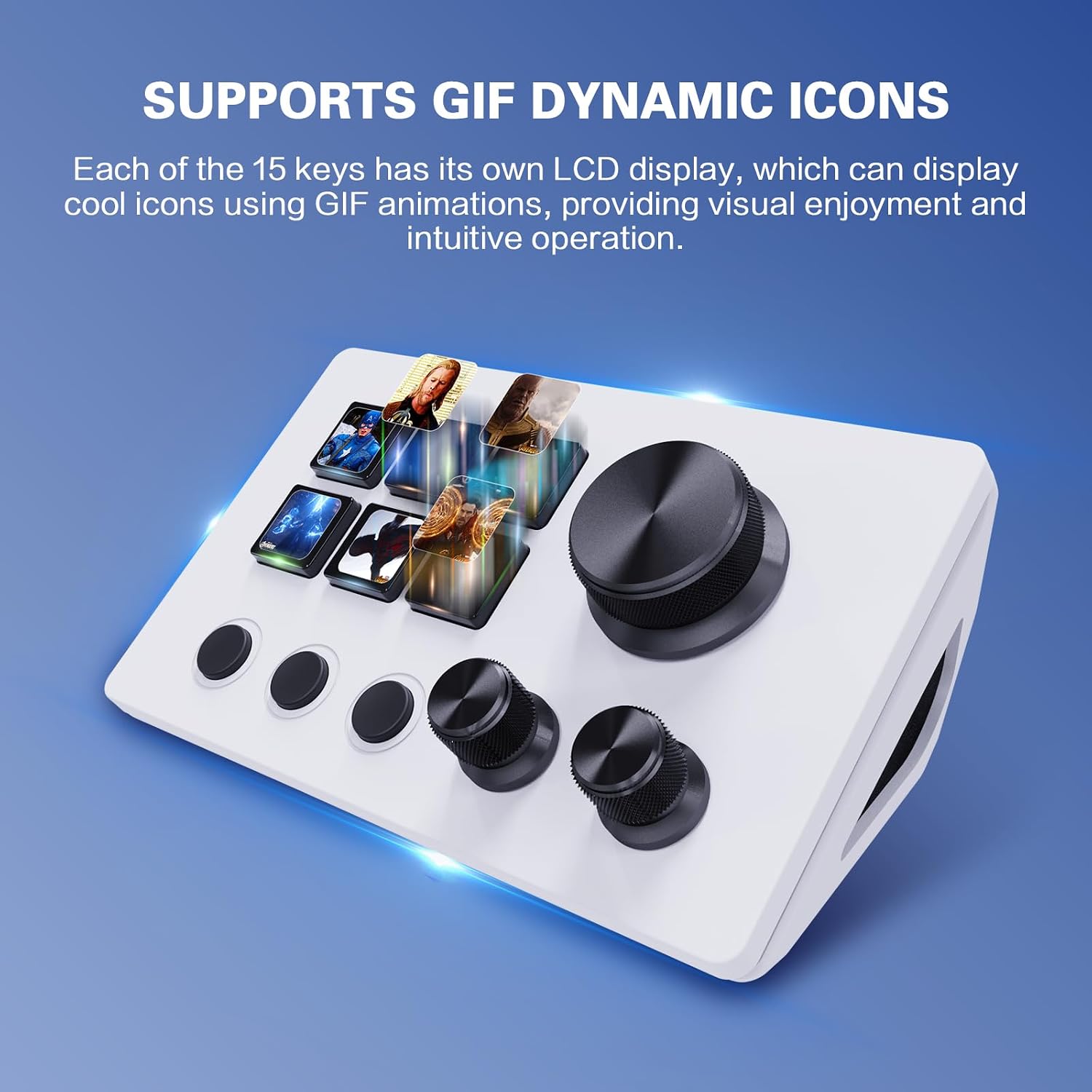 TECLADO MACRO STREAM CONTROLLER DECK ACTIONRING 6 TECLAS LCD USB-C - 3
