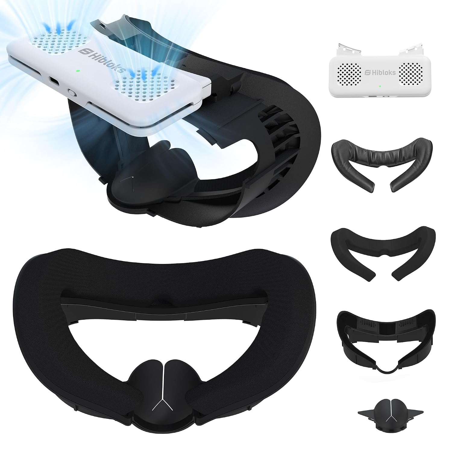 CUBIERTA FACIAL CON VENTILADOR PARA META QUEST 3 HIBLOKS - 1