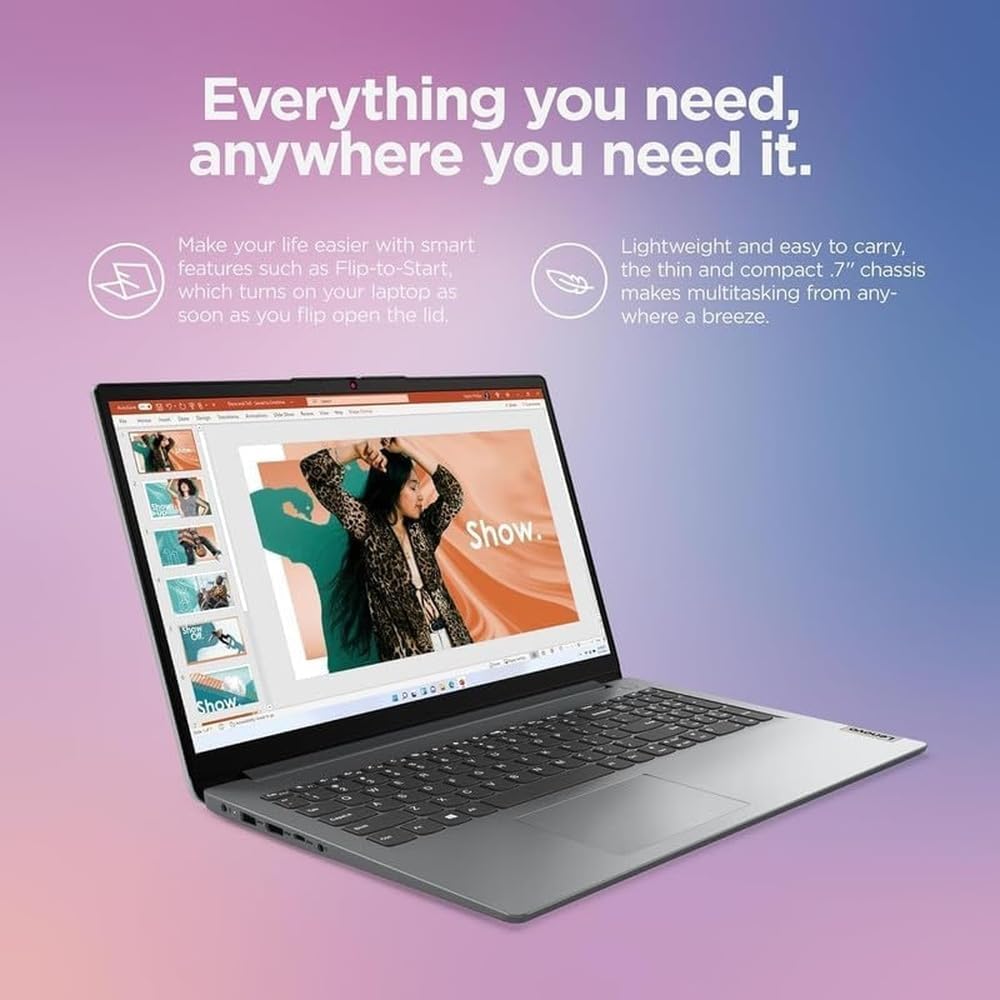 LAPTOP LENOVO IDEAPAD SLIM 3 RYZEN 5 5625U 16GB RAM 2TB SSD 15.6' FHD GRIS - 3