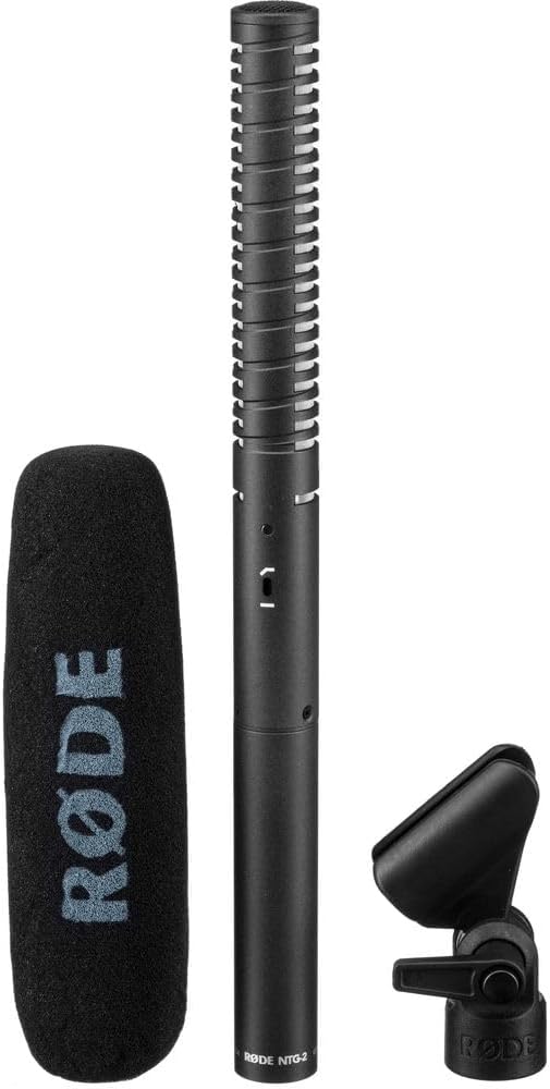 MICRÓFONO RODE NTG2 CONDENSER SHOTGUN CON ACCESORIOS UNIVERSALES Y CABLE XLR - 4