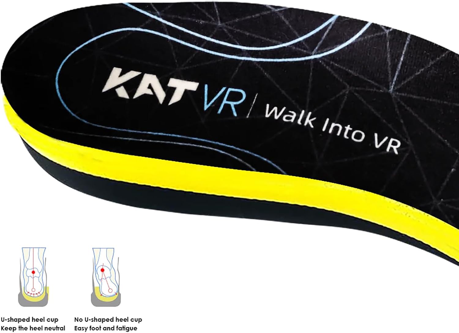 PLANTILLAS DE CONFORT KAT VR FITNESS PARA ZAPATOS KAT WALK TALLA US 9.5 - 5