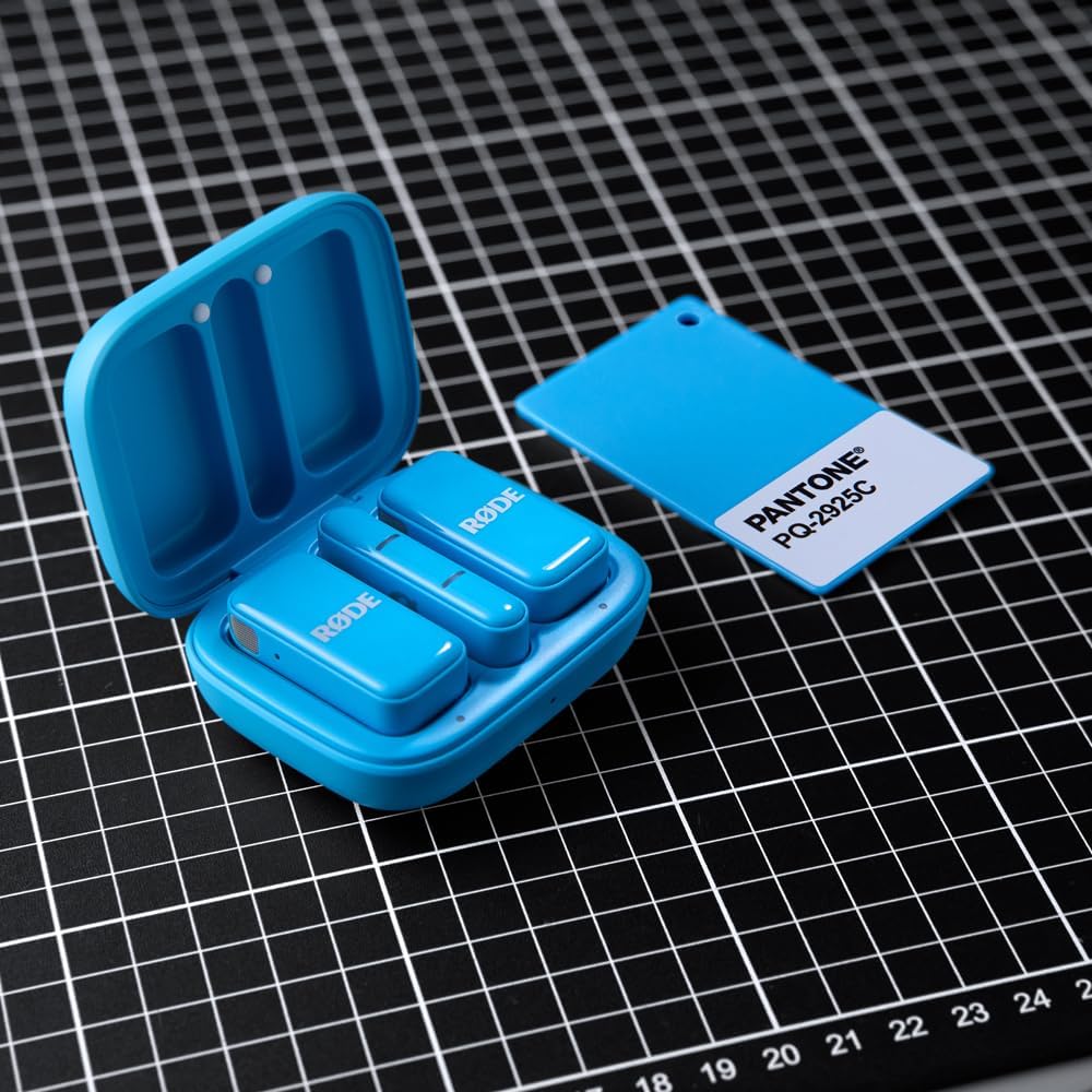 MICRÓFONO INALÁMBRICO RODE WIRELESS MICRO 2 MICS CON ESTUCHE USB-C AZUL - 5