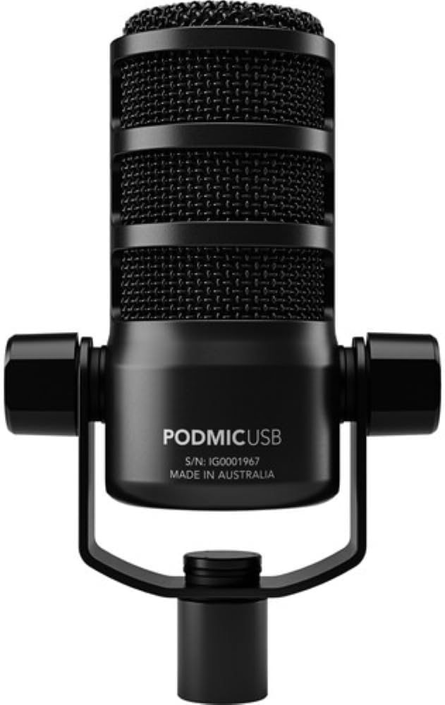 MICRÓFONO DINÁMICO RODE PODMIC USB Y XLR CON FILTRO ANTIPOP Y SOPORTE DE ESCRITORIO NEGRO - 5