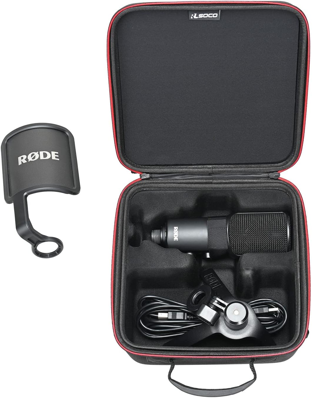 ESTUCHE PARA MICRÓFONO RLSOCO COMPATIBLE CON RODE NT-USB+ / NT-USB - 5