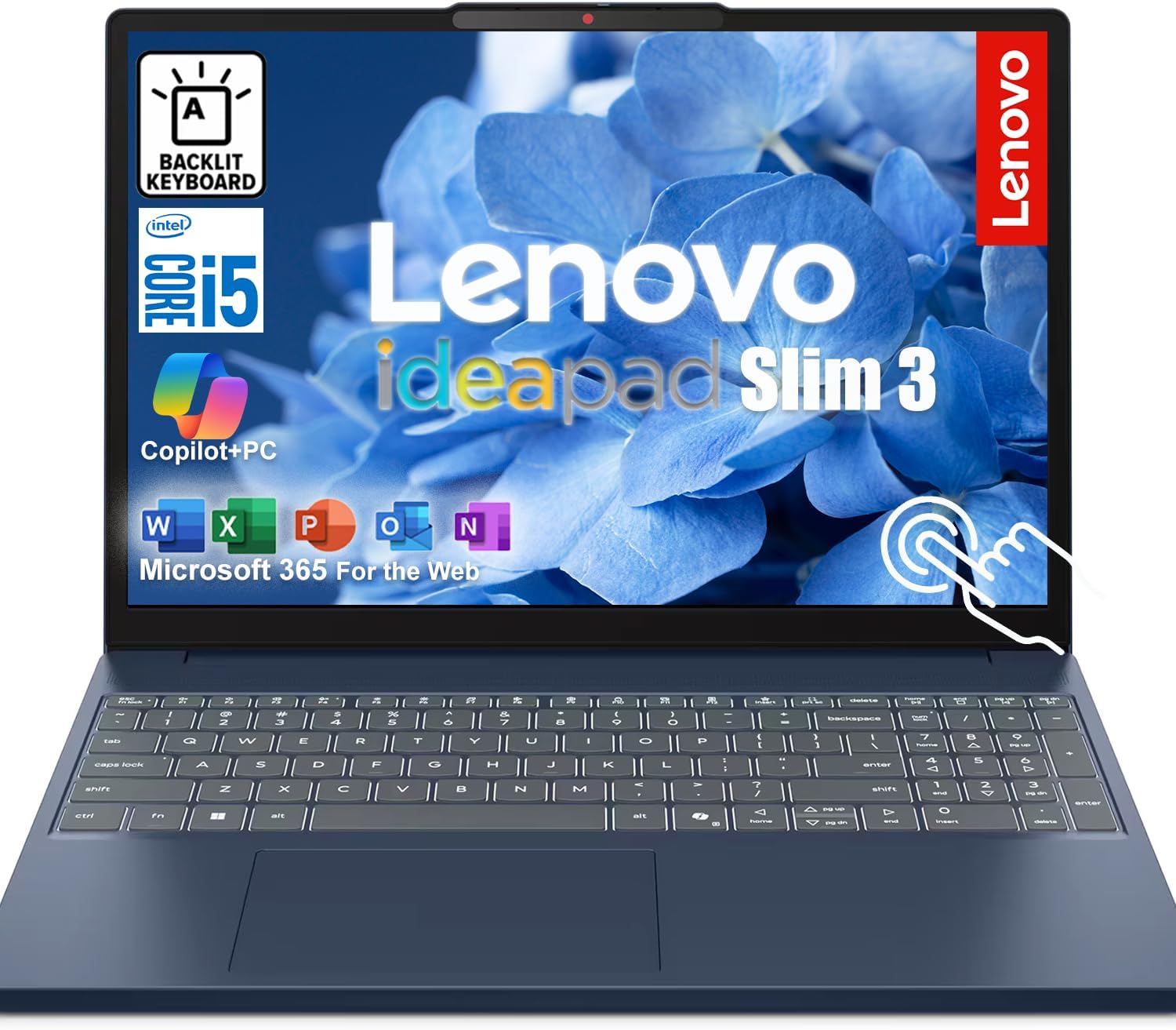 LAPTOP LENOVO IDEAPAD SLIM 3 15.3' WUXGA TOUCHSCREEN INTEL CORE 5 210H 40GB RAM 1TB SSD - 1