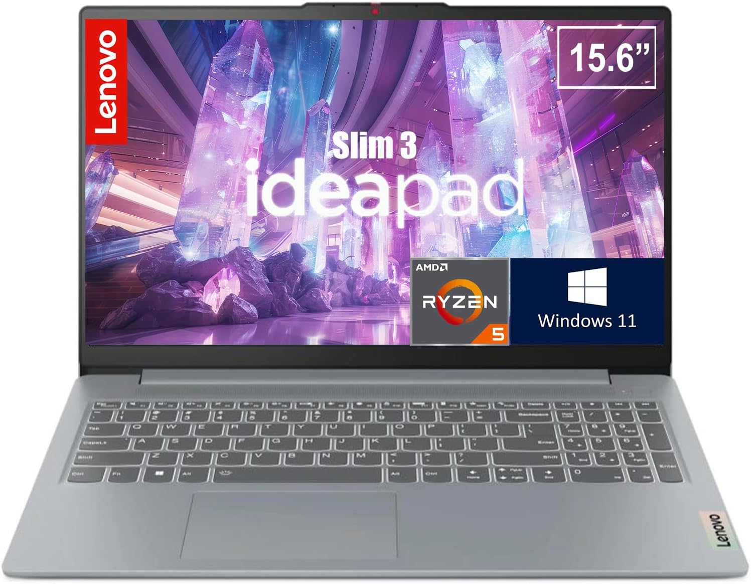 LAPTOP LENOVO IDEAPAD SLIM 3 RYZEN 5 5625U 16GB 2TB SSD 15.6' GRIS - 1