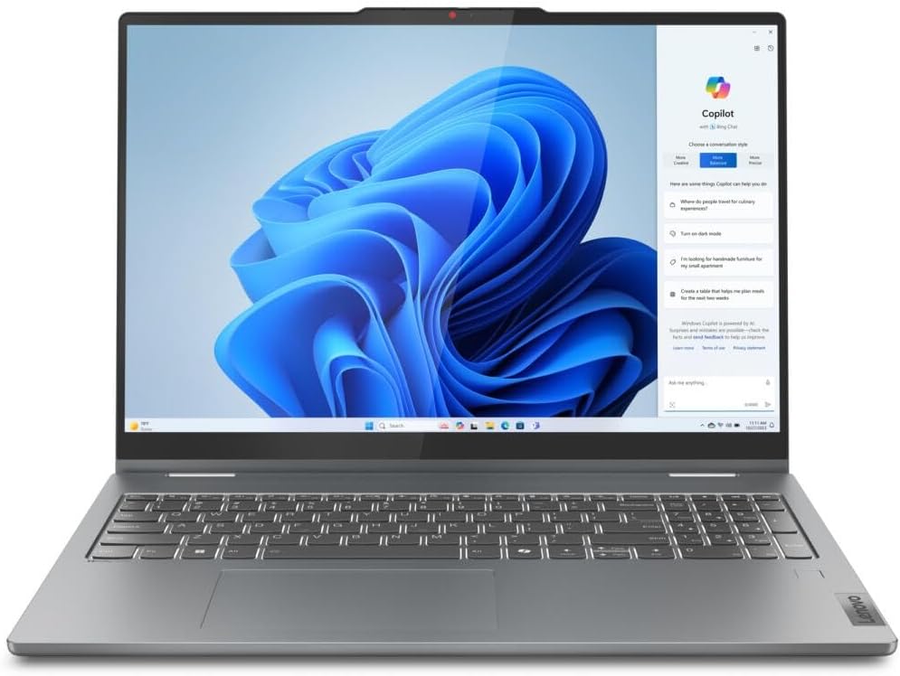 LAPTOP 2 EN 1 LENOVO IDEAPAD 5 RYZEN 7 8845HS 16' WUXGA TOUCH 16GB RAM 4TB SSD LUNA GREY - 1