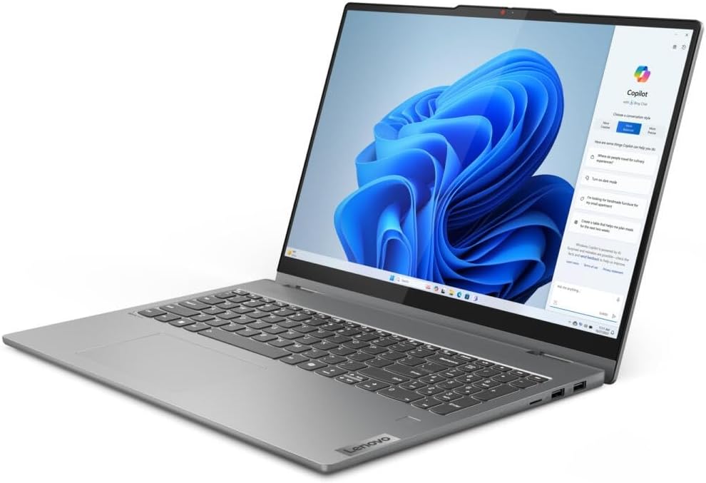 LAPTOP 2 EN 1 LENOVO IDEAPAD 5 RYZEN 7 8845HS 16' WUXGA TOUCH 16GB RAM 4TB SSD LUNA GREY - 4