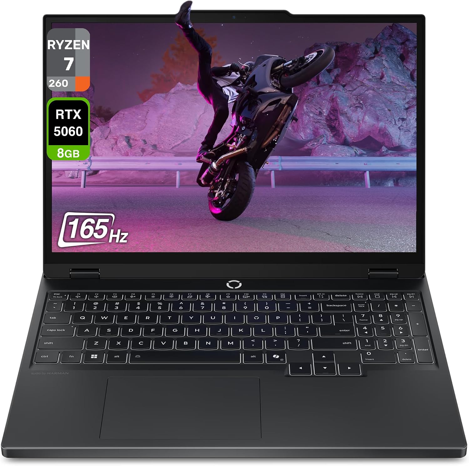 LAPTOP LENOVO LEGION 5 GEN 10 RYZEN 7 16GB DDR5 1TB SSD 15.1' WQXGA RTX 5060 ECLIPSE BLACK - 1