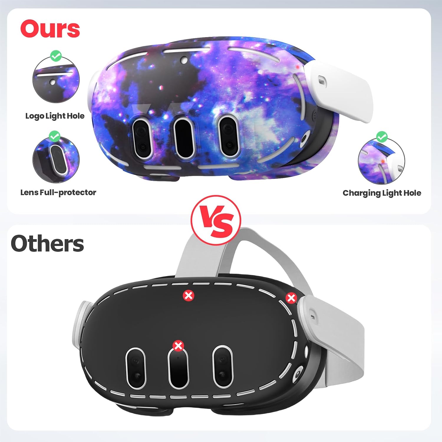 SET DE ACCESORIOS PARA META QUEST 3 KANG YU STARRY PURPLE - 5