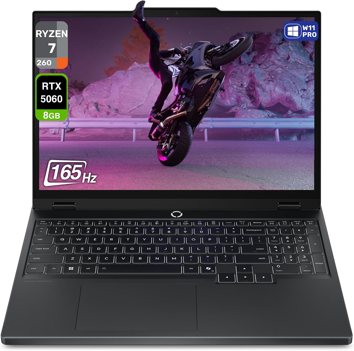 LAPTOP LENOVO LEGION 5 GEN 10 RYZEN 7 48GB DDR5 2TB SSD 15.1' WQXGA RTX 5060 ECLIPSE BLACK - 1