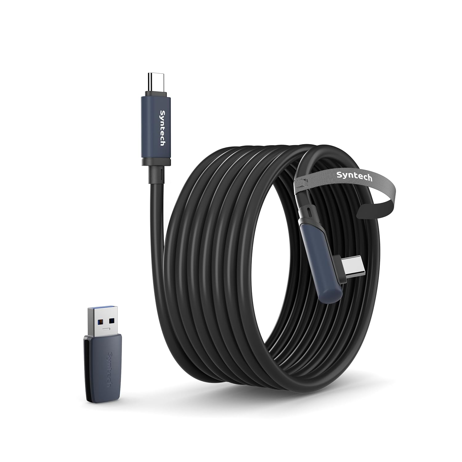 CABLE VR SYNTECH LINK 16FT PARA META QUEST 3/3S/2 USB 3.0 CON ADAPTADOR - 1