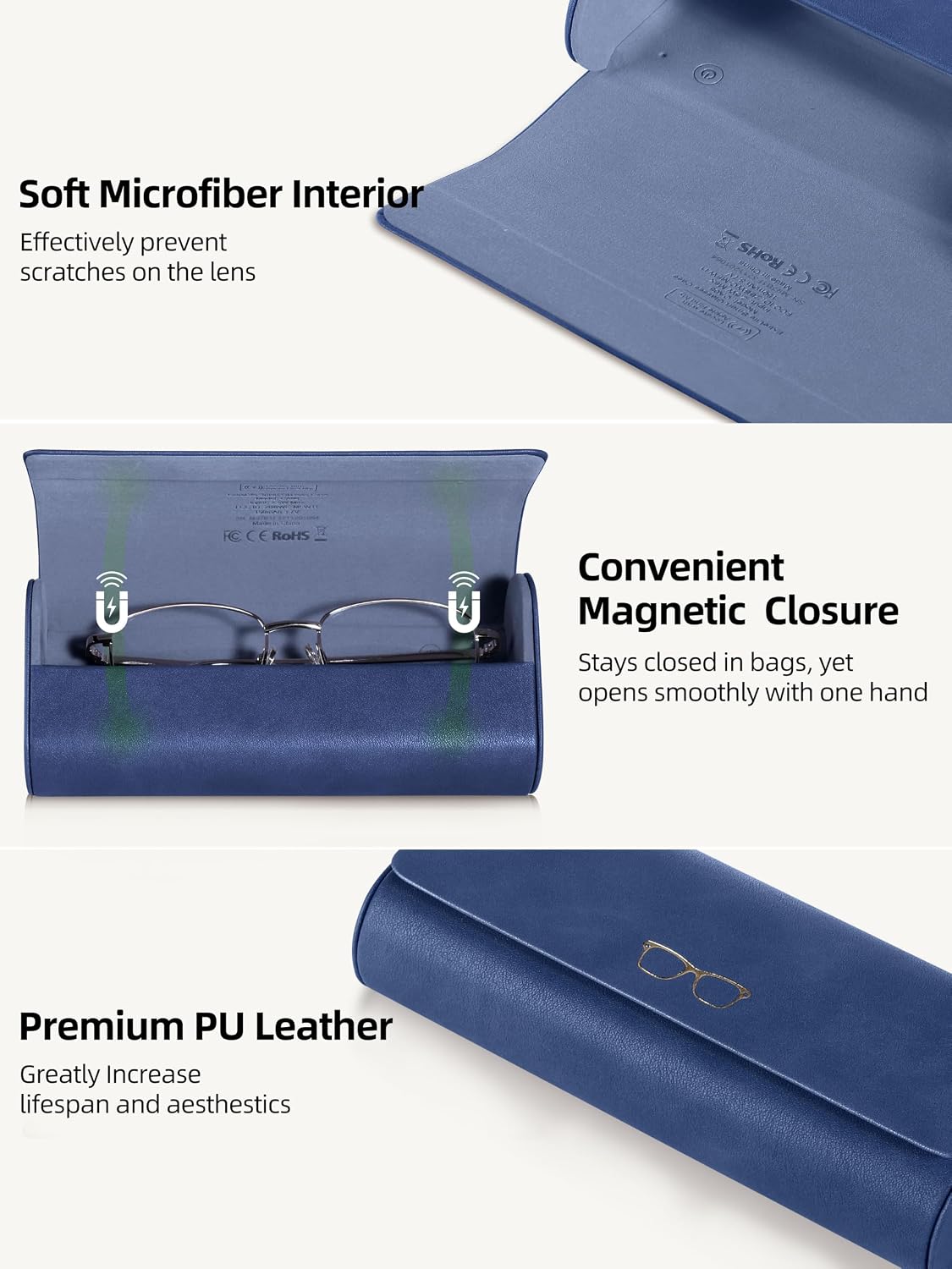 ESTUCHE PARA LENTES EXTRELIFE SMART GLASSES COMPATIBLE CON APPLE FIND MY RECARGABLE - 5
