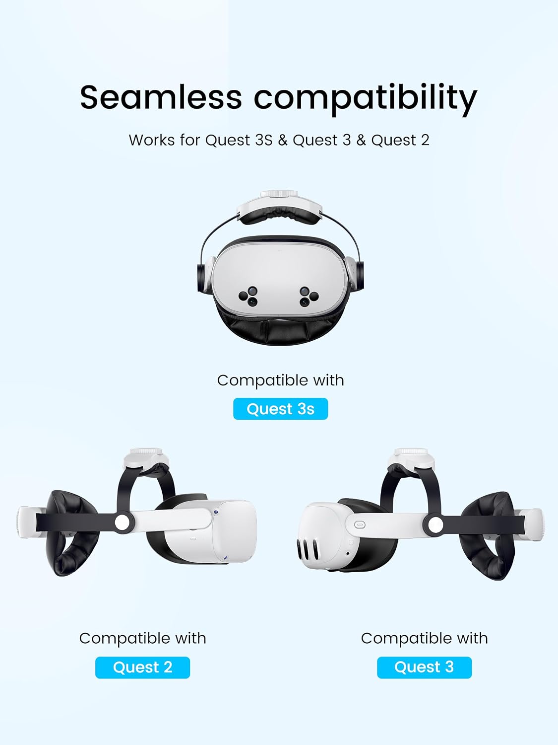 CORREA PARA HEADSET KAWAYE PARA META QUEST 3S/QUEST 2/QUEST 3 CON BATERÍA EXTRAÍBLE DE 10000MAH - 2