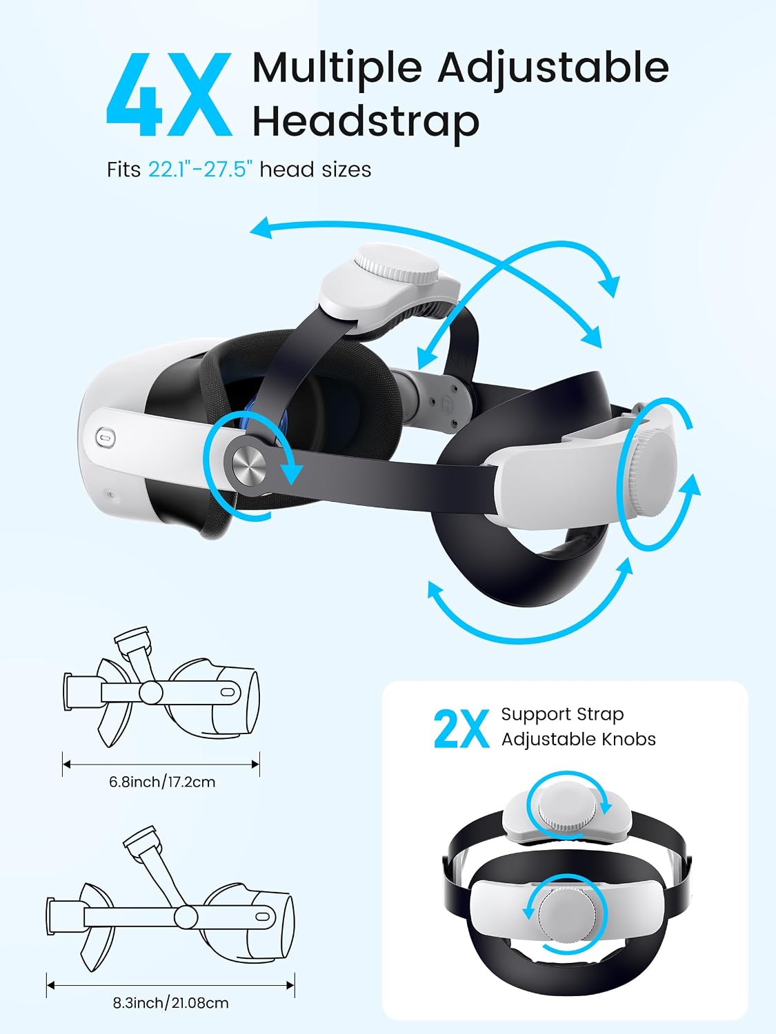 CORREA PARA HEADSET KAWAYE PARA META QUEST 3S/QUEST 2/QUEST 3 CON BATERÍA EXTRAÍBLE DE 10000MAH - 3