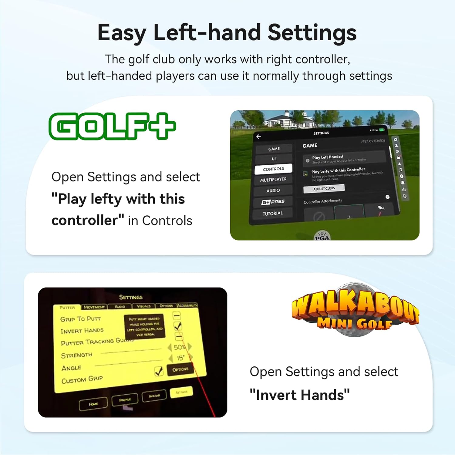 ACCESORIO AMVR VR GOLF CLUB PARA META/OCULUS QUEST 3S/QUEST 3 - 2