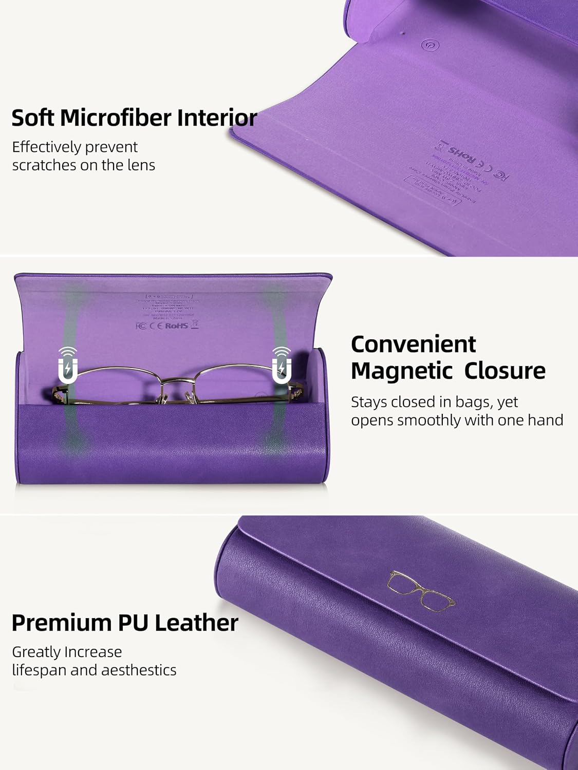 ESTUCHE PARA LENTES EXTRELIFE SMART GLASSES COMPATIBLE CON APPLE FIND MY RECARGABLE - 5