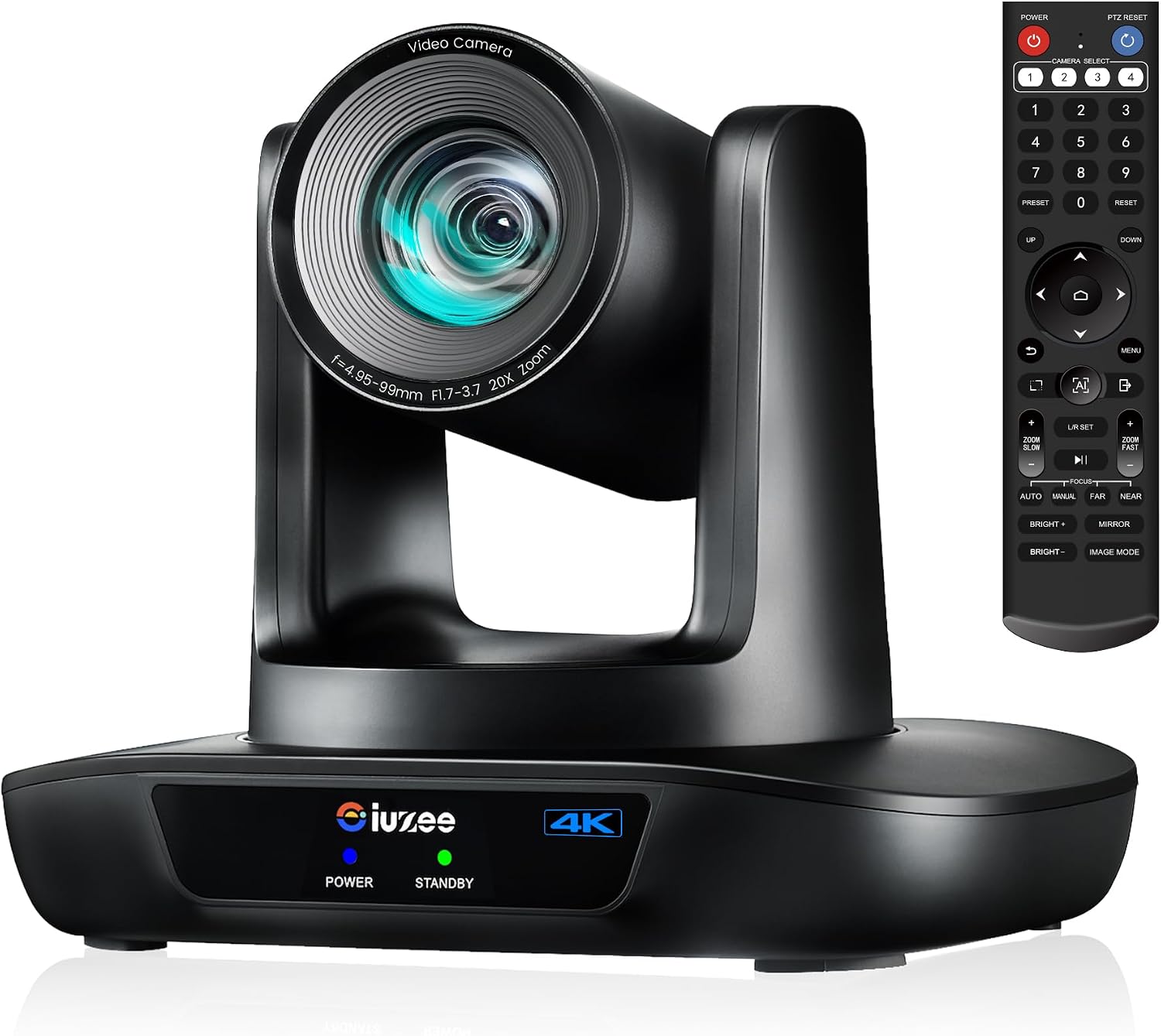 CÁMARA PTZ 4K IUZEE AI AUTO TRACKING 20X ZOOM ÓPTICO USB3.0 HDMI LAN POE - 1