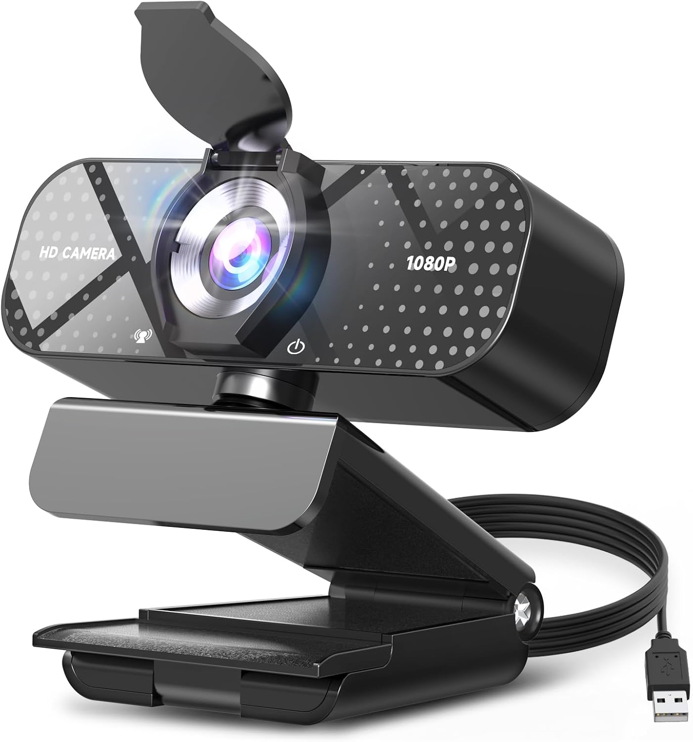 WEBCAM TRAUSI 1080P CON MICRÓFONO INTEGRADO Y CUBIERTA DE PRIVACIDAD - 1