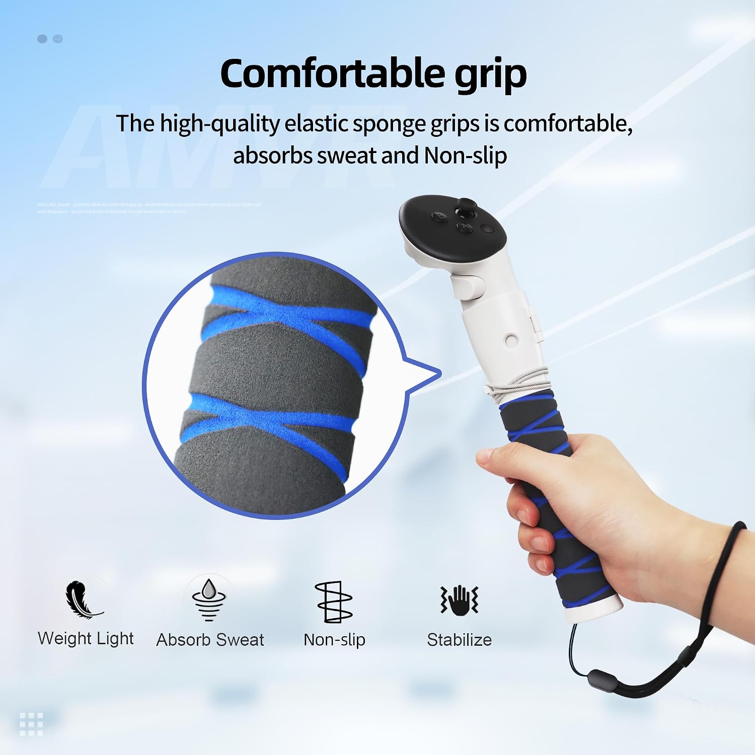 ACCESORIOS DE AGARRE AMVR PARA CONTROLADORES META QUEST 3 Q3/Q3S - 5