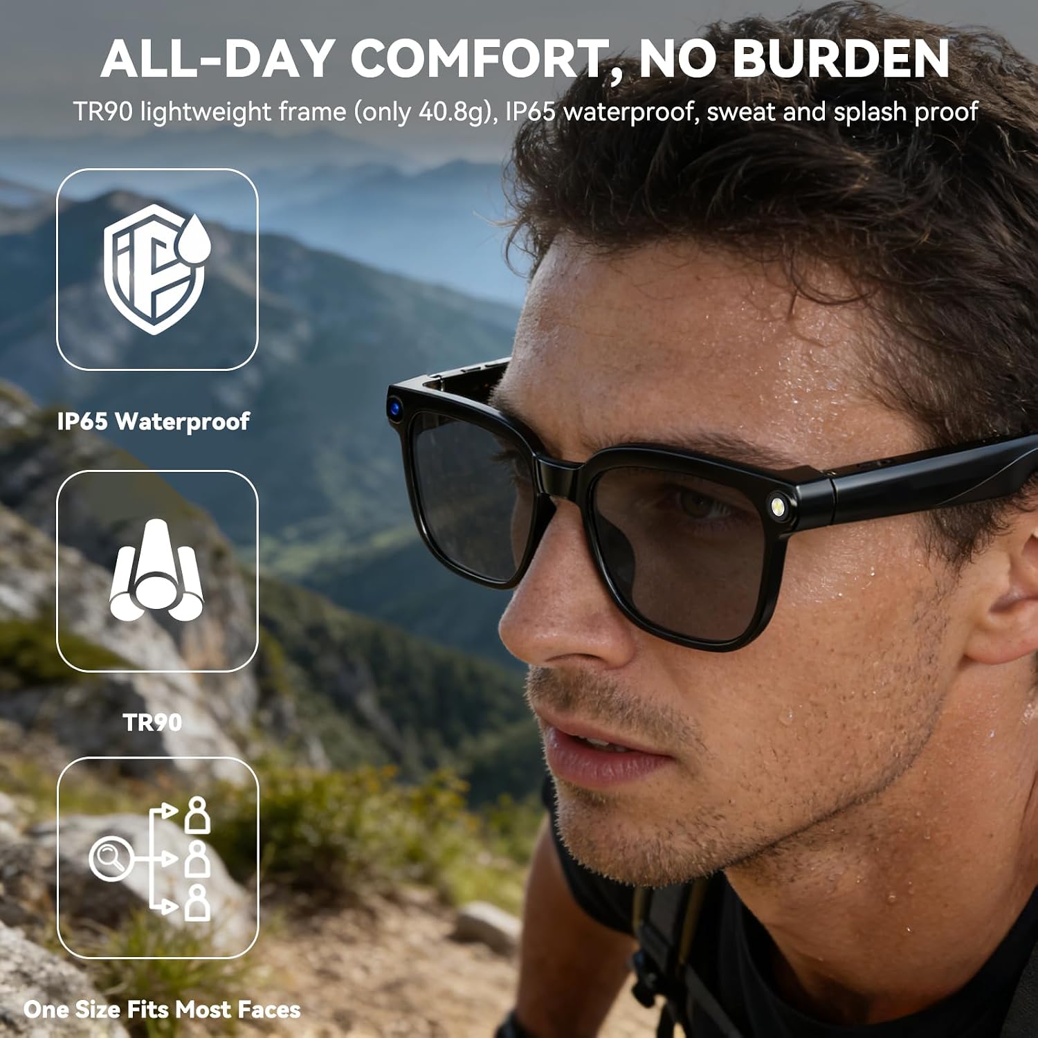 GAFAS INTELIGENTES OSAWALLA CON CÁMARA 8MP Y BLUETOOTH - 4