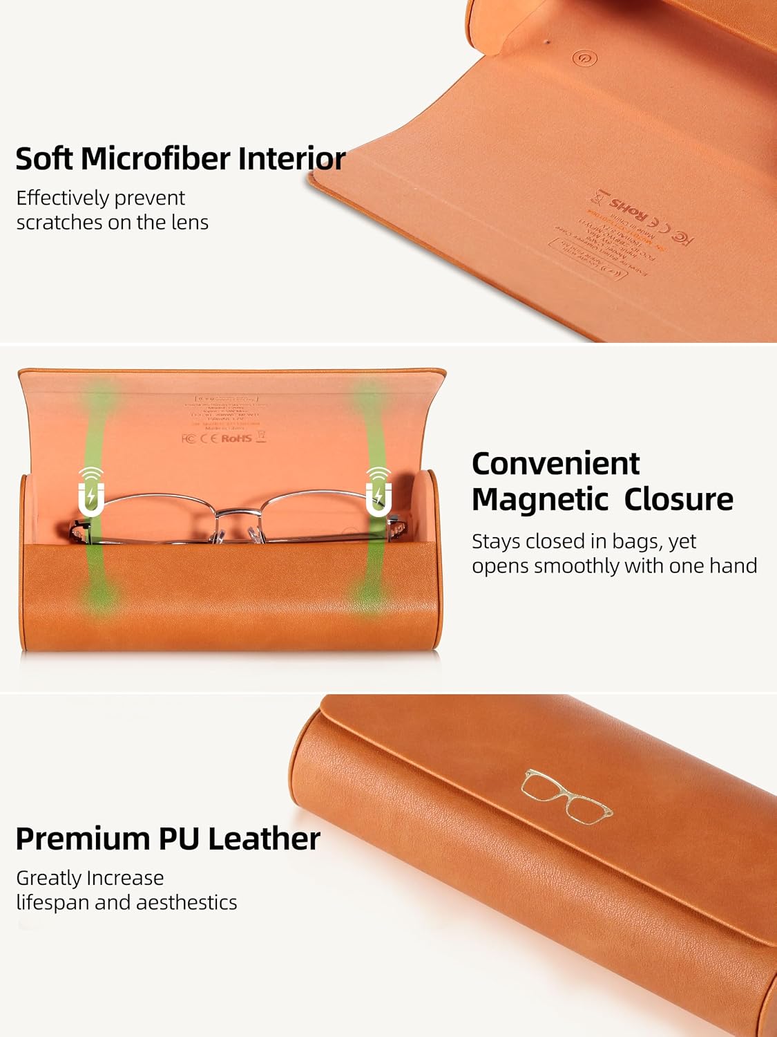 ESTUCHE PARA LENTES EXTRELIFE SMART GLASSES COMPATIBLE CON APPLE FIND MY RECARGABLE - 5