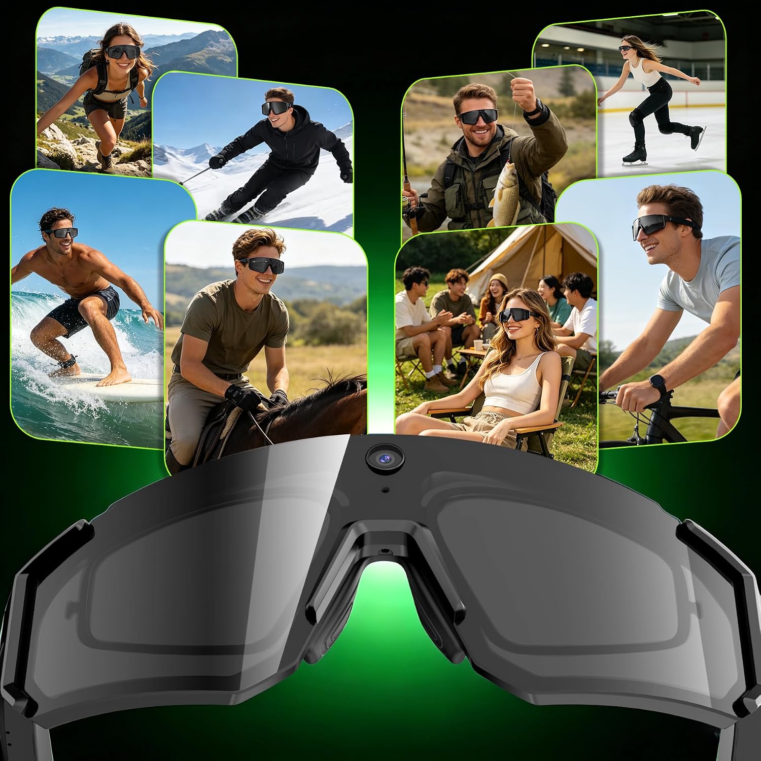 LENTES DE SOL INTELIGENTES NEOGAZE AI SMART SPORTS CON CÁMARA 8MP Y LENTES POLARIZADOS UV400 - 2
