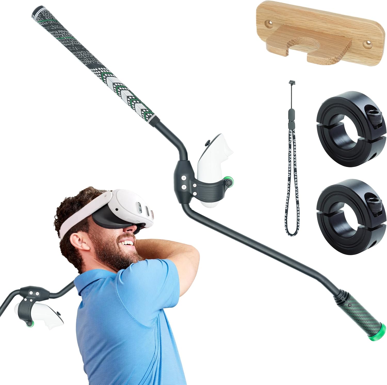 MANGO PARA PALO DE GOLF VR DEADEYEVR DRIVR APEX PARA QUEST 3 Y QUEST PRO - 1