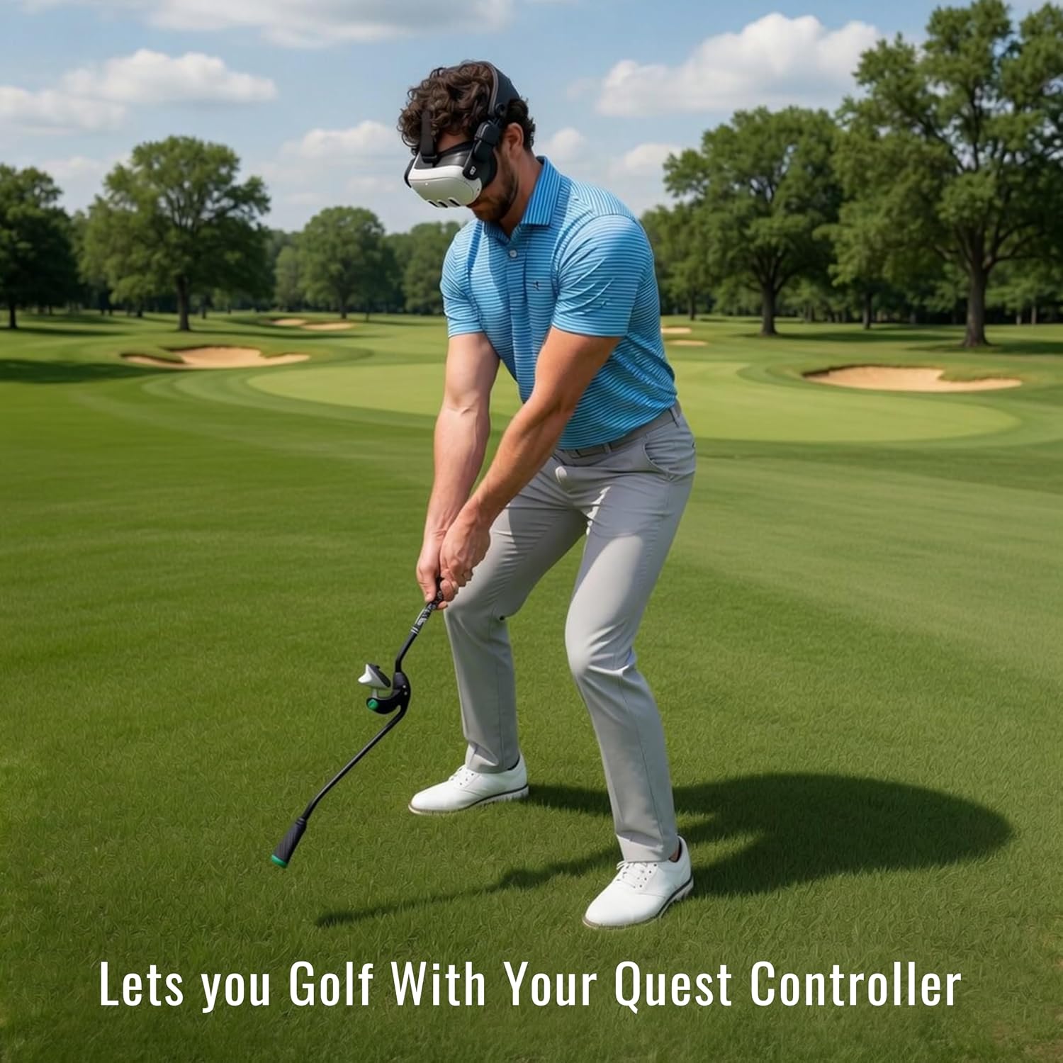 MANGO PARA PALO DE GOLF VR DEADEYEVR DRIVR APEX PARA QUEST 3 Y QUEST PRO - 2