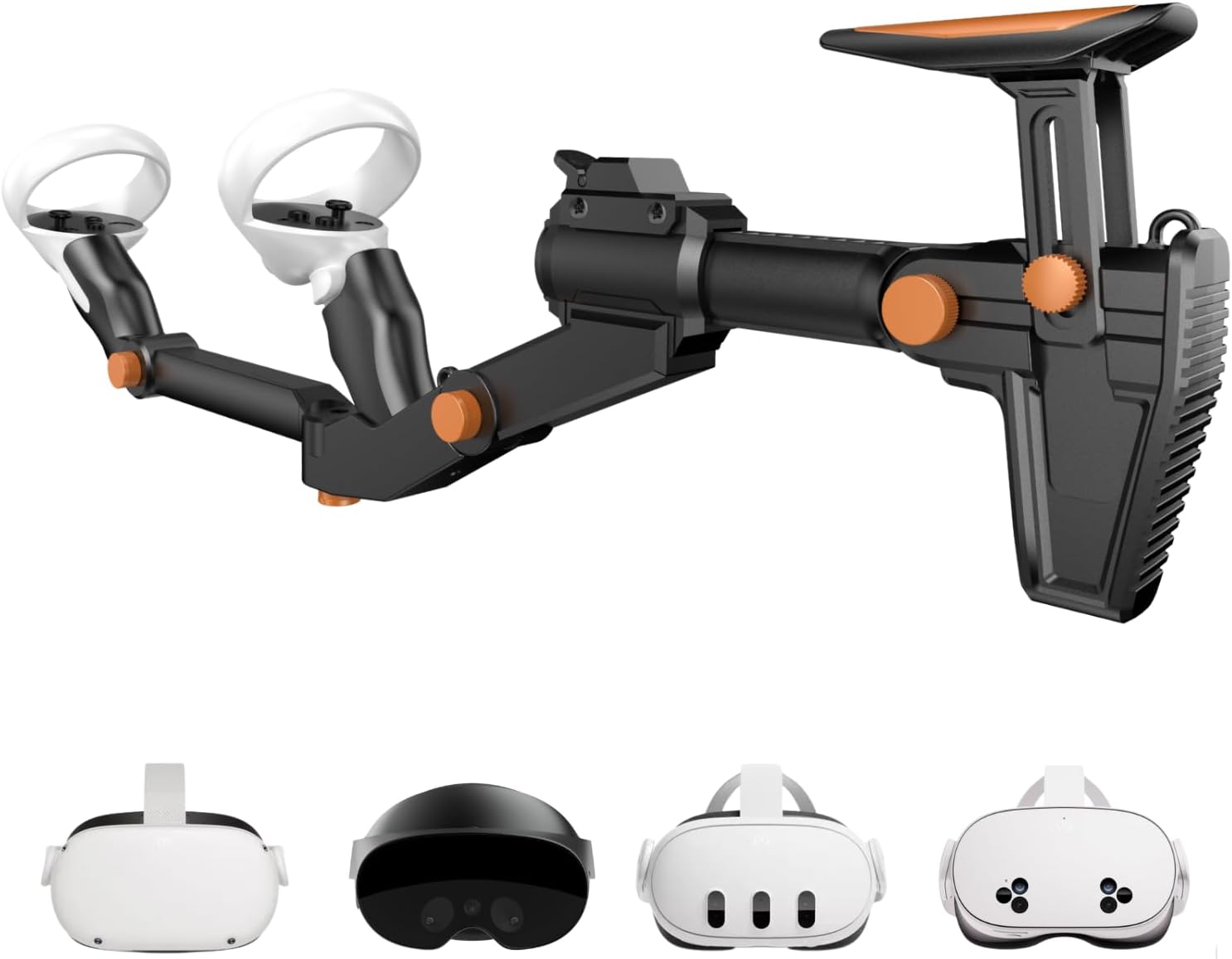 MANDO VR GUNSTOCK X-SUPER HOME PARA META QUEST 2, 3, 3S Y PRO AJUSTABLE NEGRO - 1