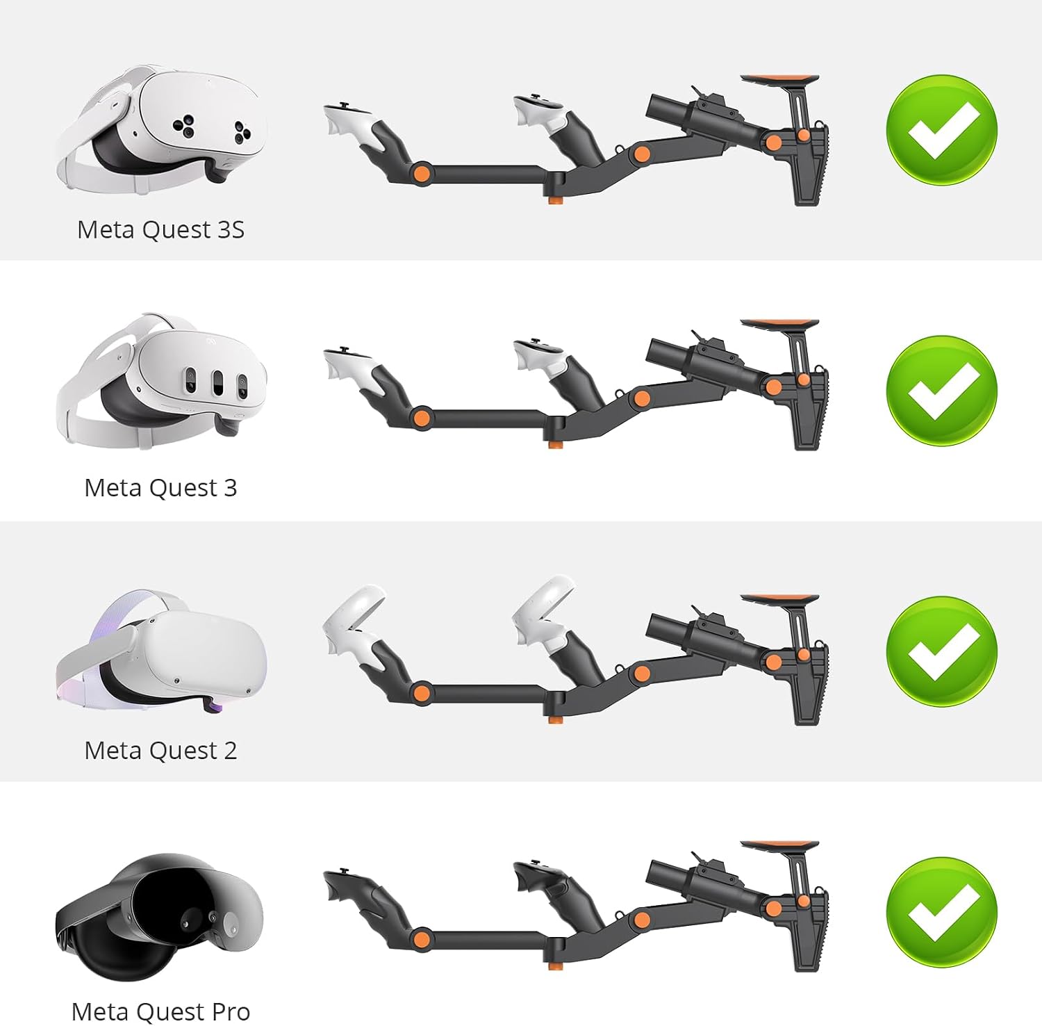 MANDO VR GUNSTOCK X-SUPER HOME PARA META QUEST 2, 3, 3S Y PRO AJUSTABLE NEGRO - 4