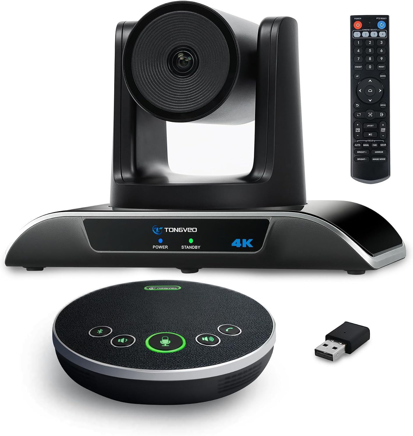 CÁMARA PARA VIDEOCONFERENCIAS TONGVEO 4K PTZ CON CONTROL POR GESTOS Y ZOOM DIGITAL 5X - 1