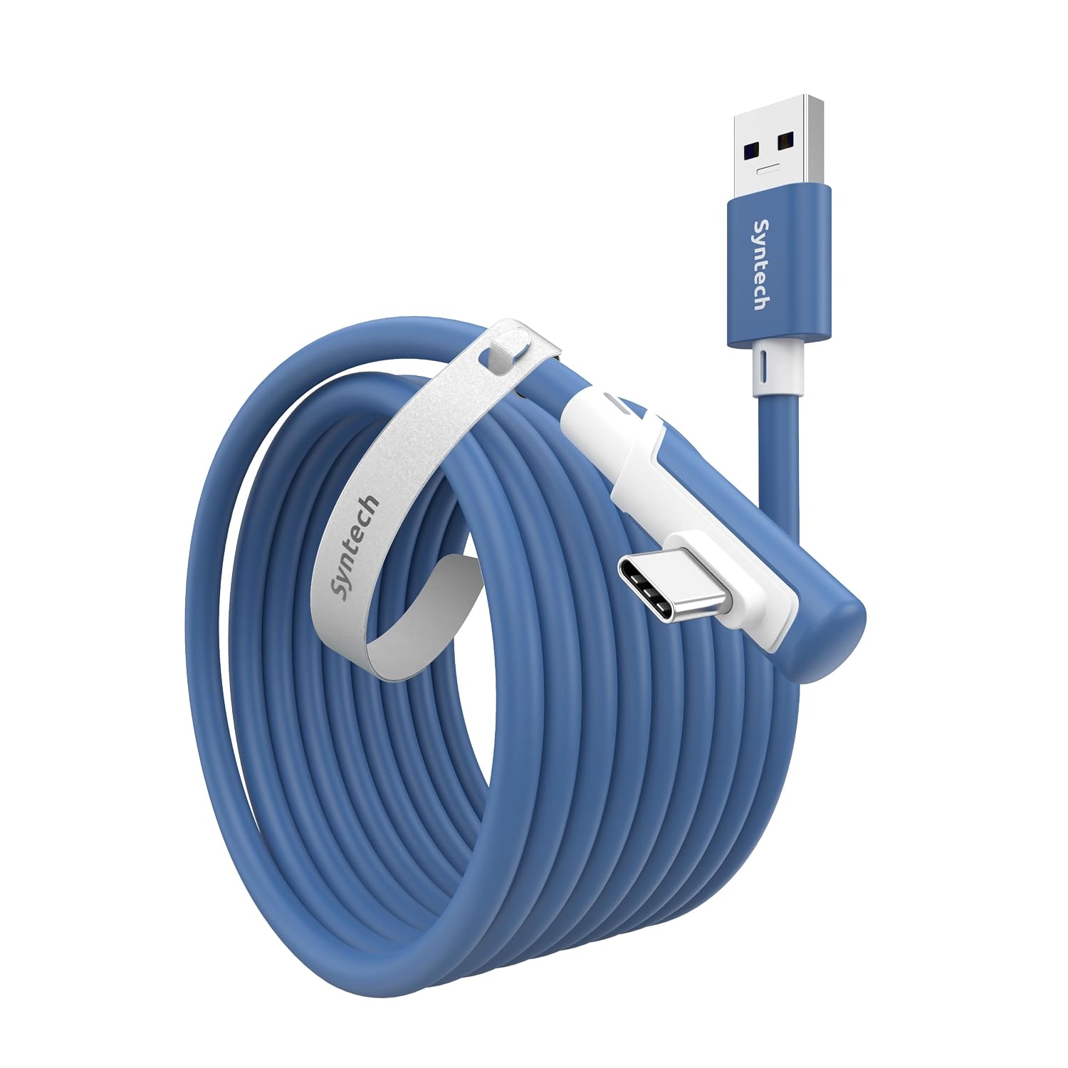 CABLE LINK USB 3.0 SYNTECH 16FT PARA META QUEST 3/3S AZUL ELEMENTAL - 1