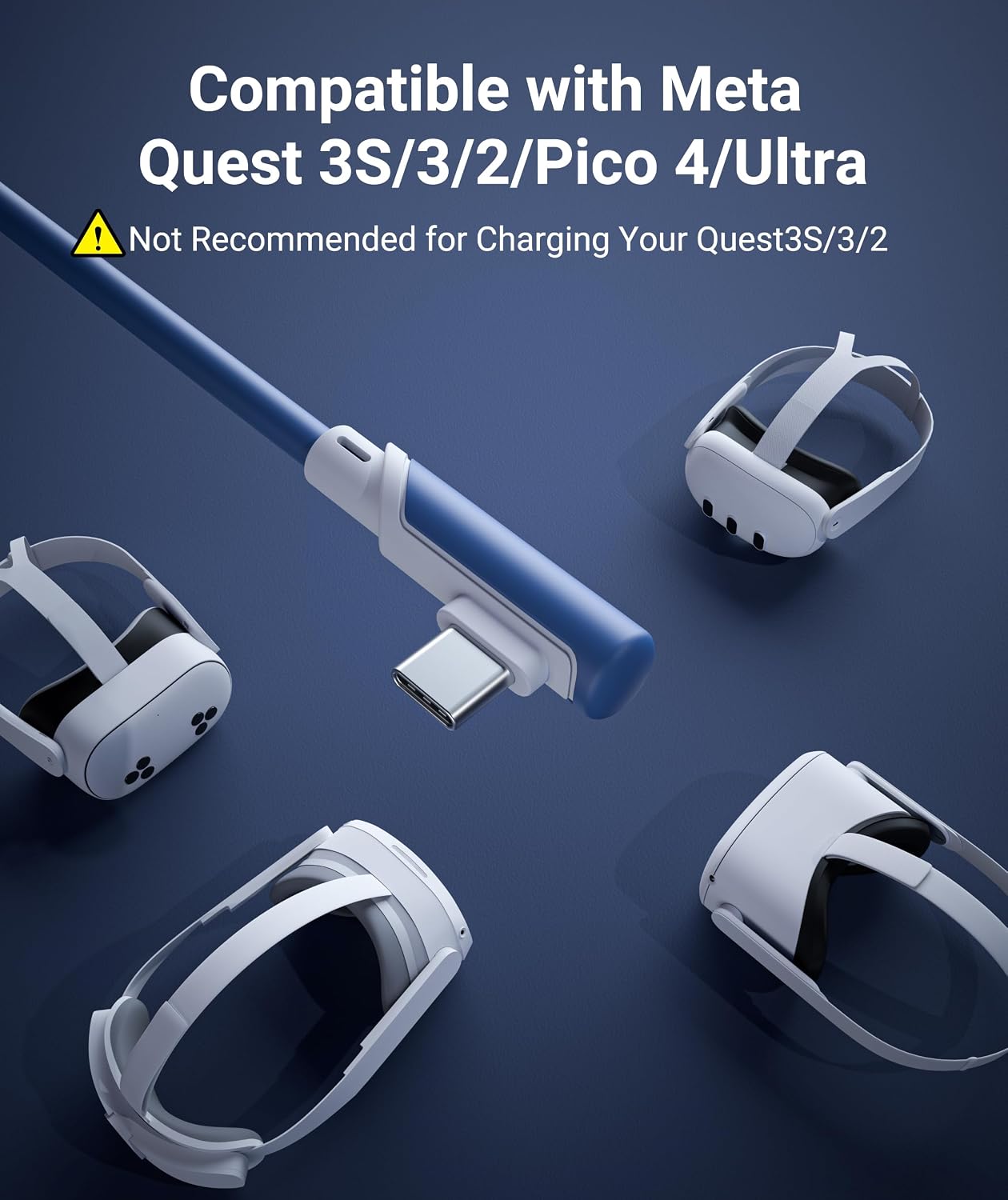 CABLE LINK USB 3.0 SYNTECH 16FT PARA META QUEST 3/3S AZUL ELEMENTAL - 2