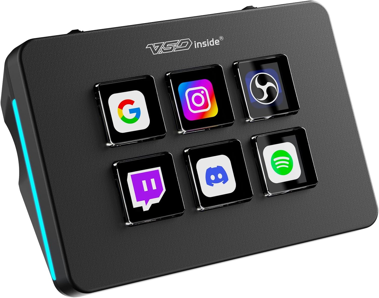 TECLADO MACRO VSDINSIDE MINI MACRO PAD 6 TECLAS PROGRAMABLES - 1