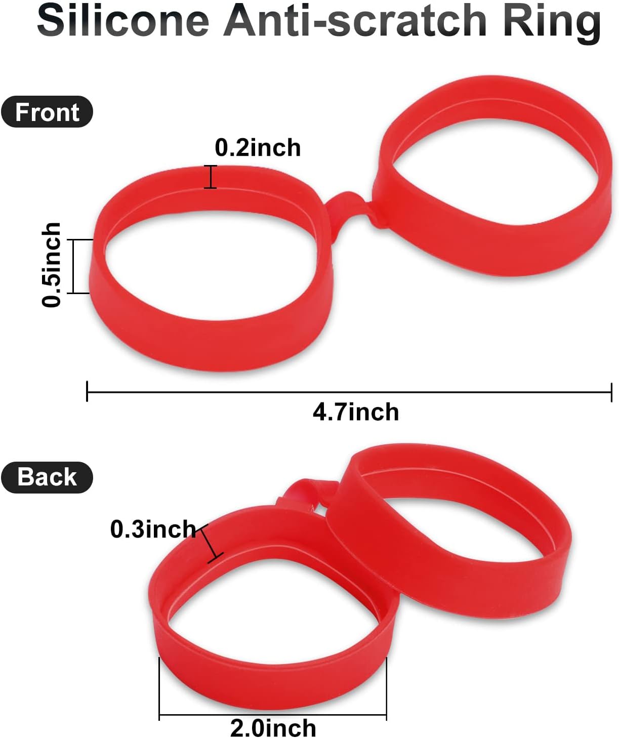 PROTECTOR DE LENTES SUPERUS PARA OCULUS/META QUEST 2 CON SEPARADOR PARA GAFAS ROJO - 2