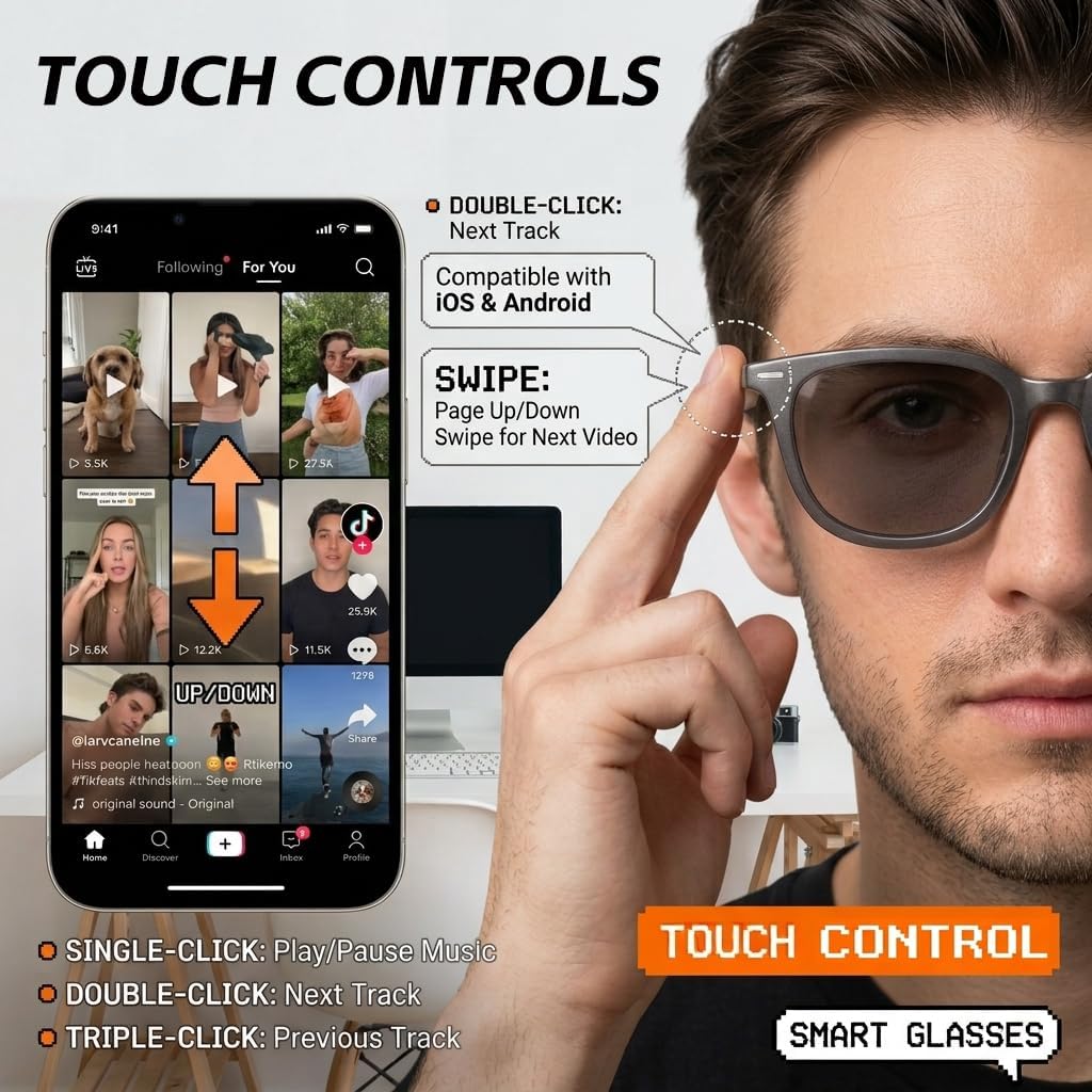 GAFAS INTELIGENTES EIGIIS AG11 CON LENTES ELECTROCRÓMICOS Y TRADUCCIÓN AI - 5