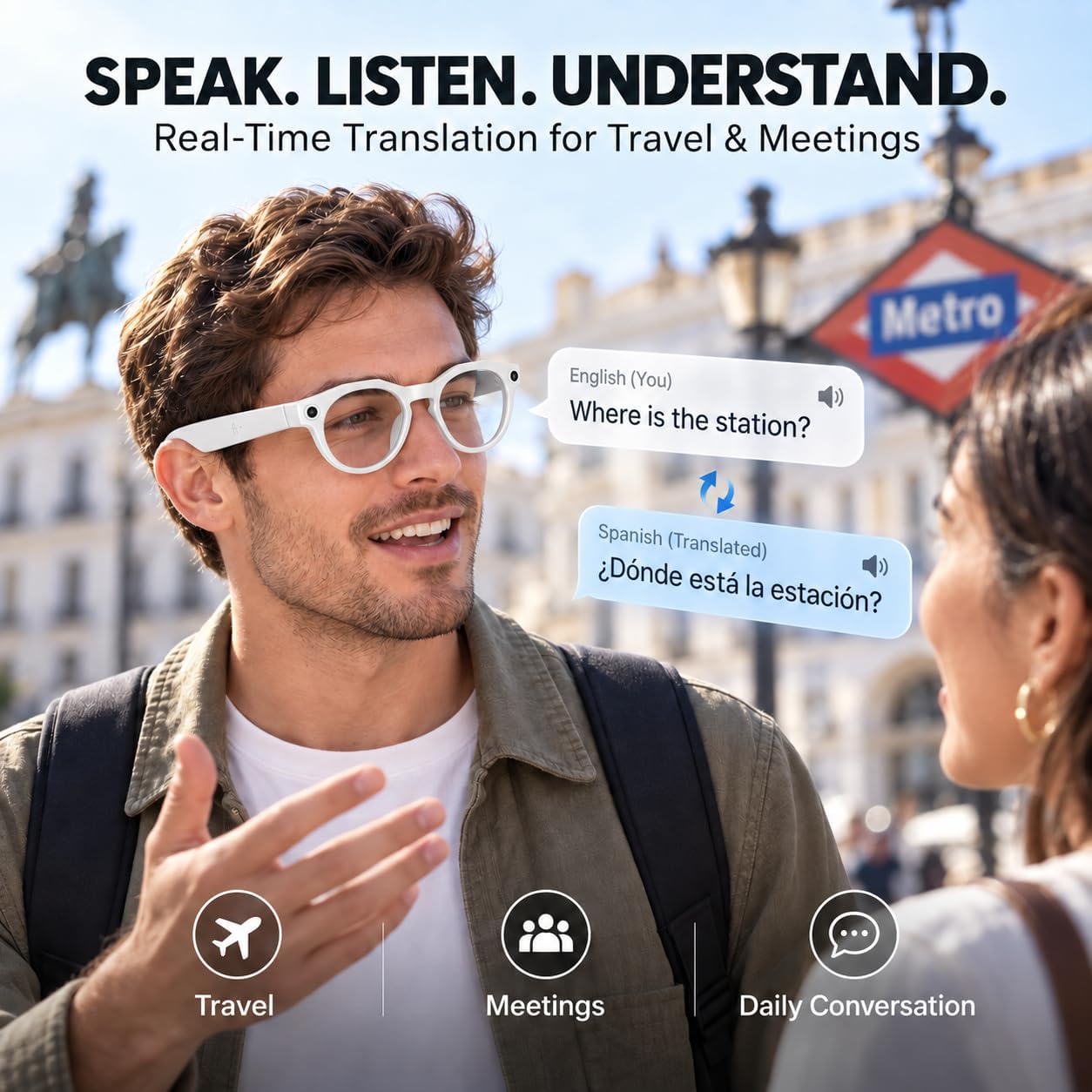GAFAS INTELIGENTES MNVOEQ CON CÁMARA Y AUDIO OPEN-EAR - 4